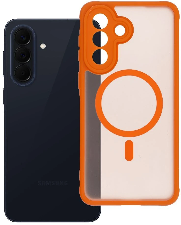 Oem Dėklas na Samsung A57 Full Matte Mag Cover zgodne su MagSafe oranžinė