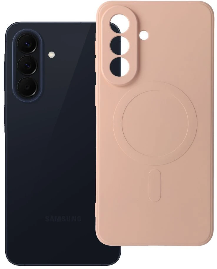 Oem Dėklas na Samsung A57 Silicone Mag Cover zgodne su MagSafe (camera protection) rožinė