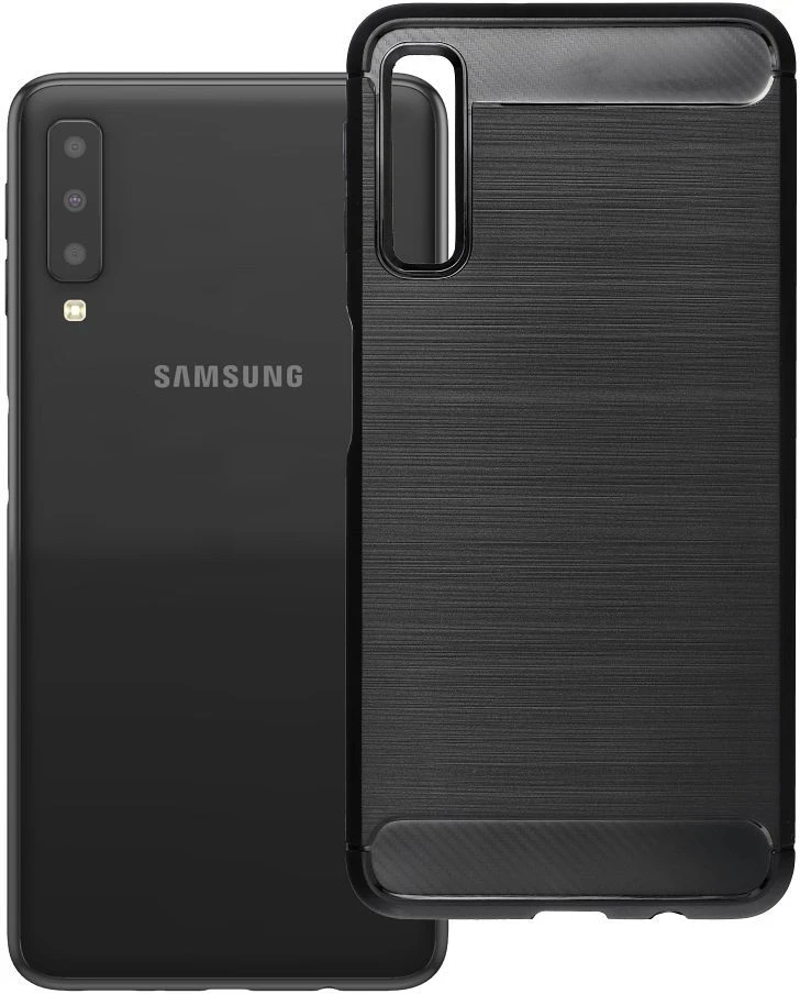 Oem Dėklas na Samsung A7 2018 ( A750 ) Carbon 2.0 juoda