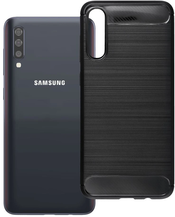 Oem Dėklas na Samsung A70 / A70s Carbon 2.0 juoda