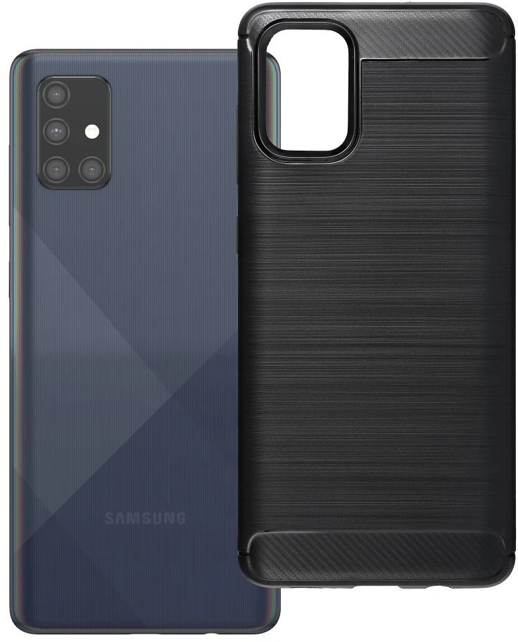 Oem Dėklas na Samsung A71 Carbon 2.0 juoda