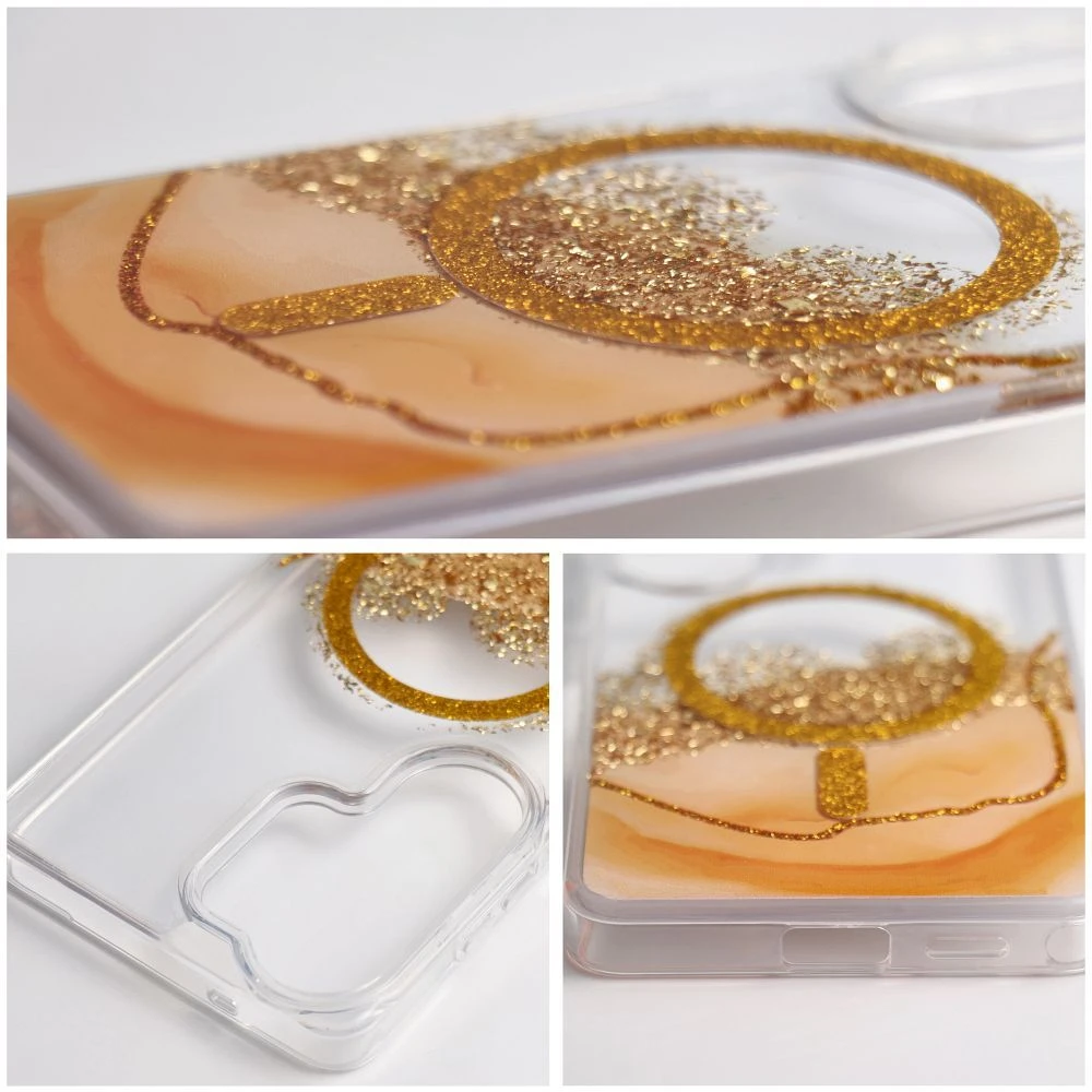 Oem Dėklas na Samsung S24 / S25 Golden zgodne su MagSafe auksinė