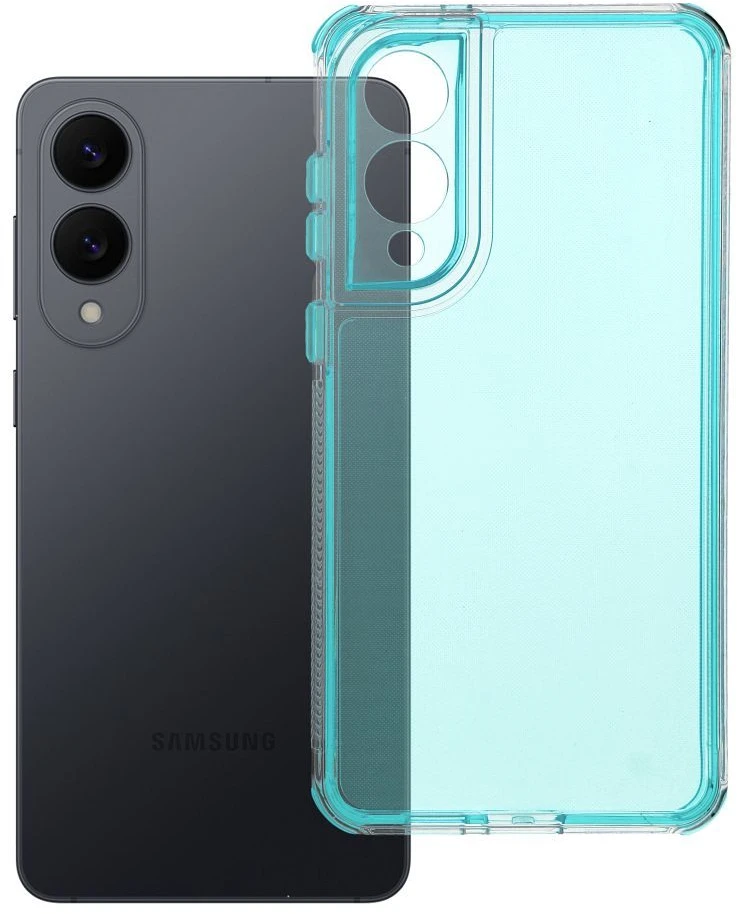 Oem MATRIX Skaidrus dėklas skirtas Samsung Galaxy S25 Edge mėtų spalvos