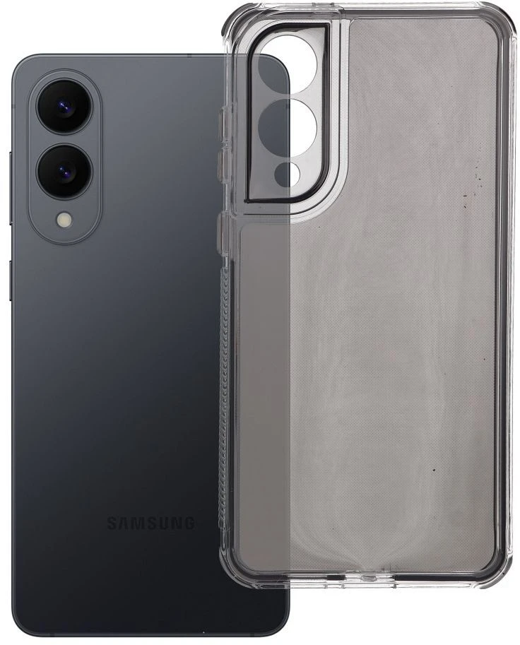 Oem MATRIX Skaidrus dėklas skirtas Samsung Galaxy S25 Edge juodos spalvos