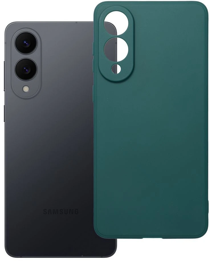 Oem Matinis dėklas skirtas Samsung Galaxy S25 Edge dark žalios spalvos