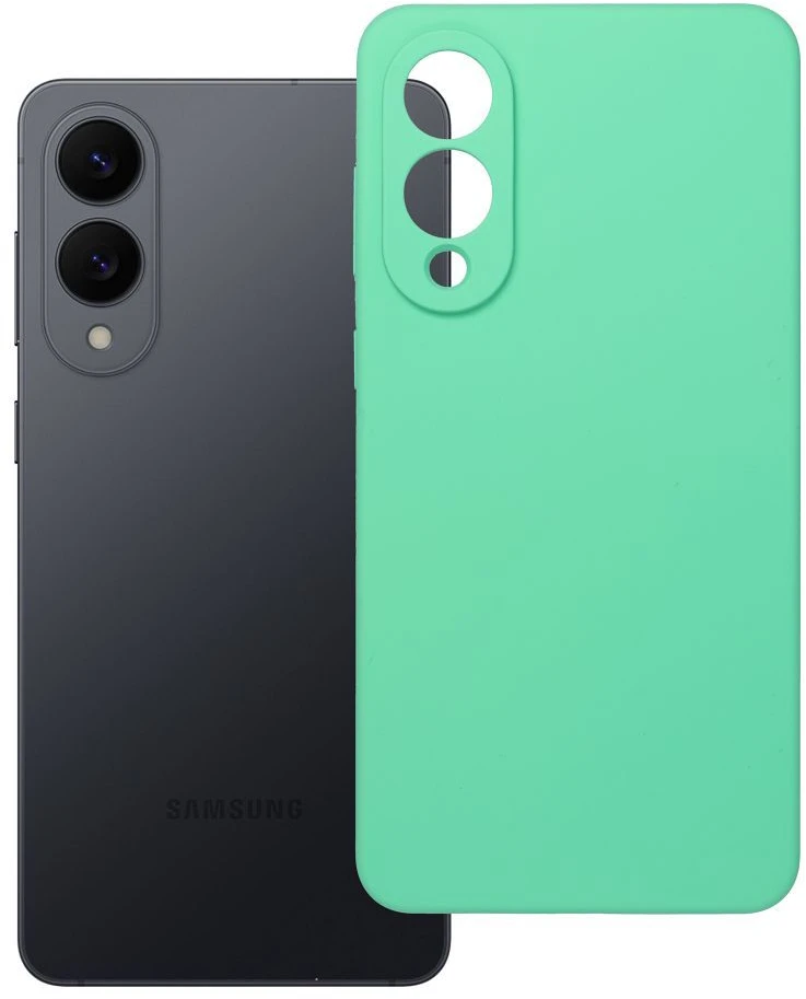 Oem Silikoninis dėklas 2mm skirtas Samsung Galaxy S25 Edge suderinamas su MagSafe mint