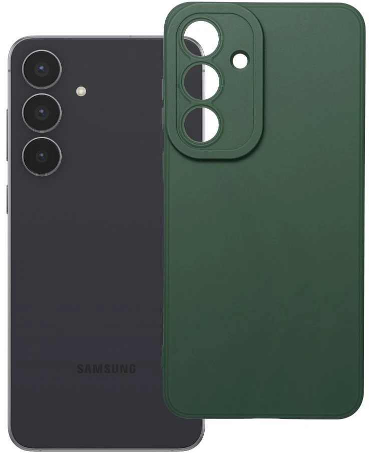 Oem Dėklas na Samsung S25 FE Matt 2.0 tamsiai žalia