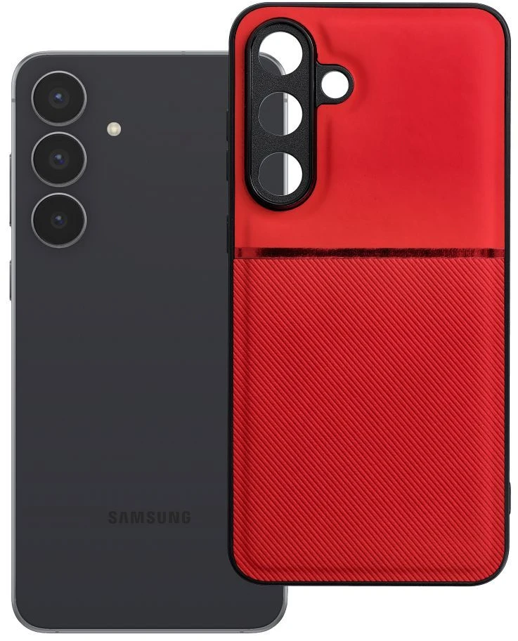Oem NOBLE dėklas, skirtas SAMSUNG S25 FE, raudonas