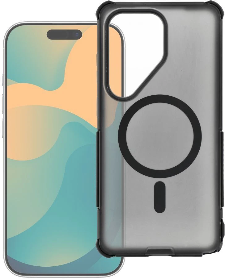 Dėklas na Samsung S26 FE / S25 FE Forcell F-Protect BumperX Premium zgodne su MagSafe juoda 0INT