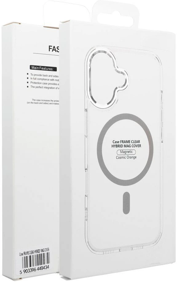Oem Dėklas na Samsung S25 FE / S26 FE Frame Clear Hybrid Mag Cover zgodny su MagSafe transparentne