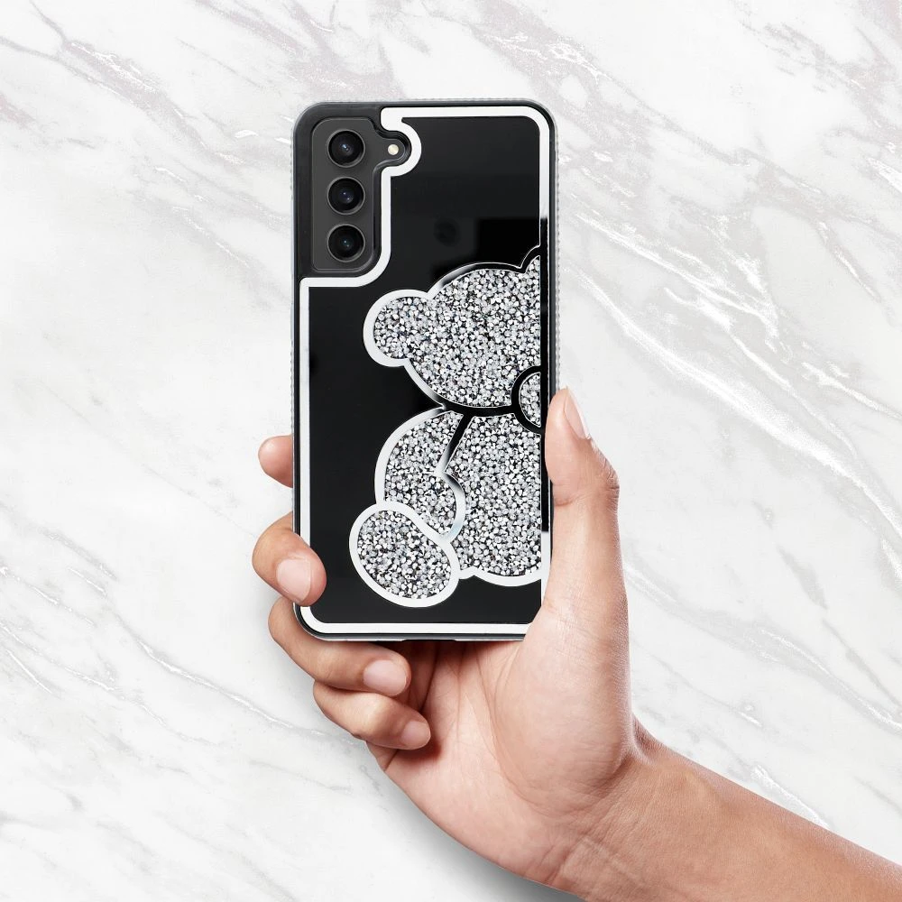 Oem Dėklas na Samsung S25 FE / S26 FE Teddy Bear Sidabrinė