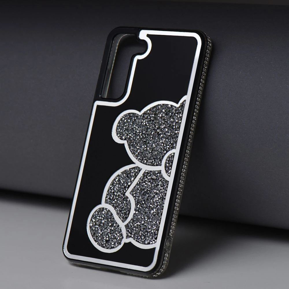 Oem Dėklas na Samsung S25 FE / S26 FE Teddy Bear Sidabrinė