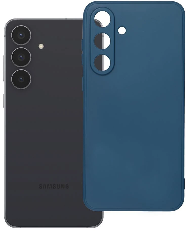 Oem MINKŠTAS dėklas SAMSUNG S25 FE tamsiai mėlynas