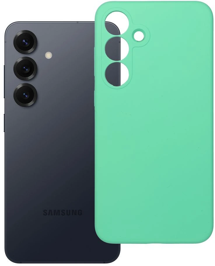 Oem Silikoninis dėklas 2mm skirtas Samsung Galaxy S25 Plus suderinamas su MagSafe mint