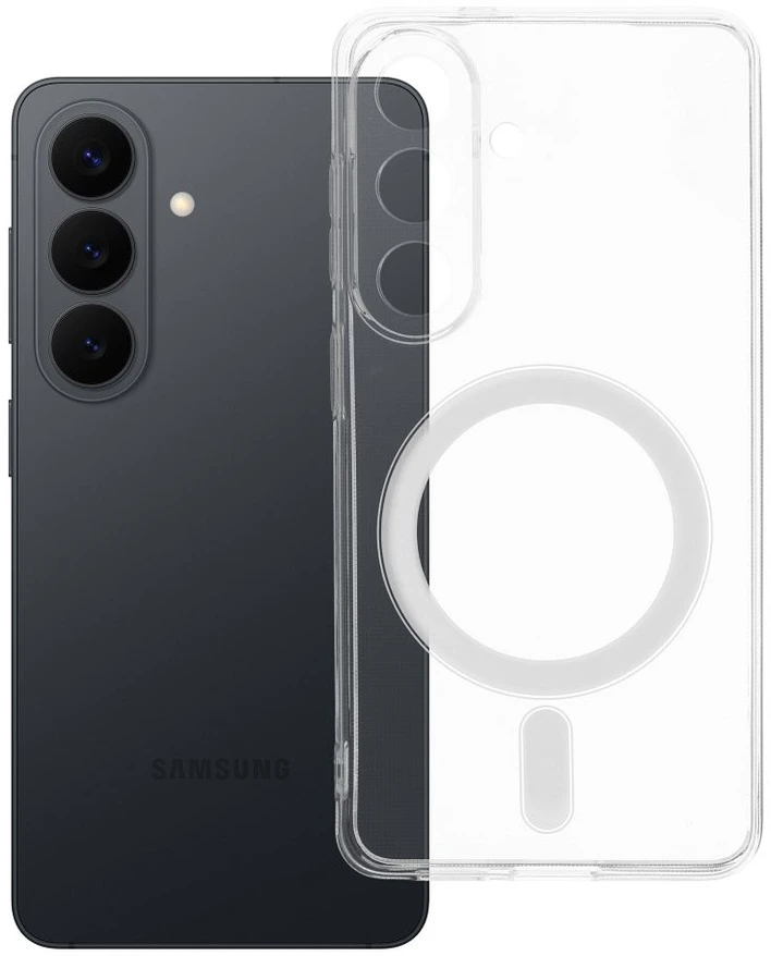 Oem SKAIDRUS DĖKLAS 2 mm SAMSUNG S26, suderinamas su „MagSafe“ (fotoaparato apsauga), skaidrus