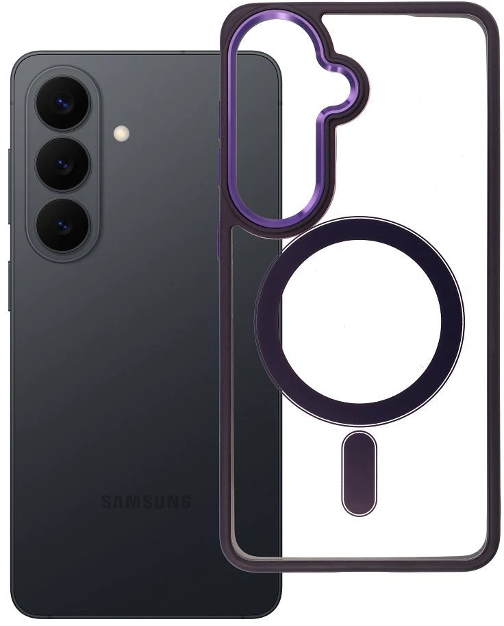Oem Dėklas na Samsung S26 Color Edge Mag Cover zgodne su MagSafe violetinė