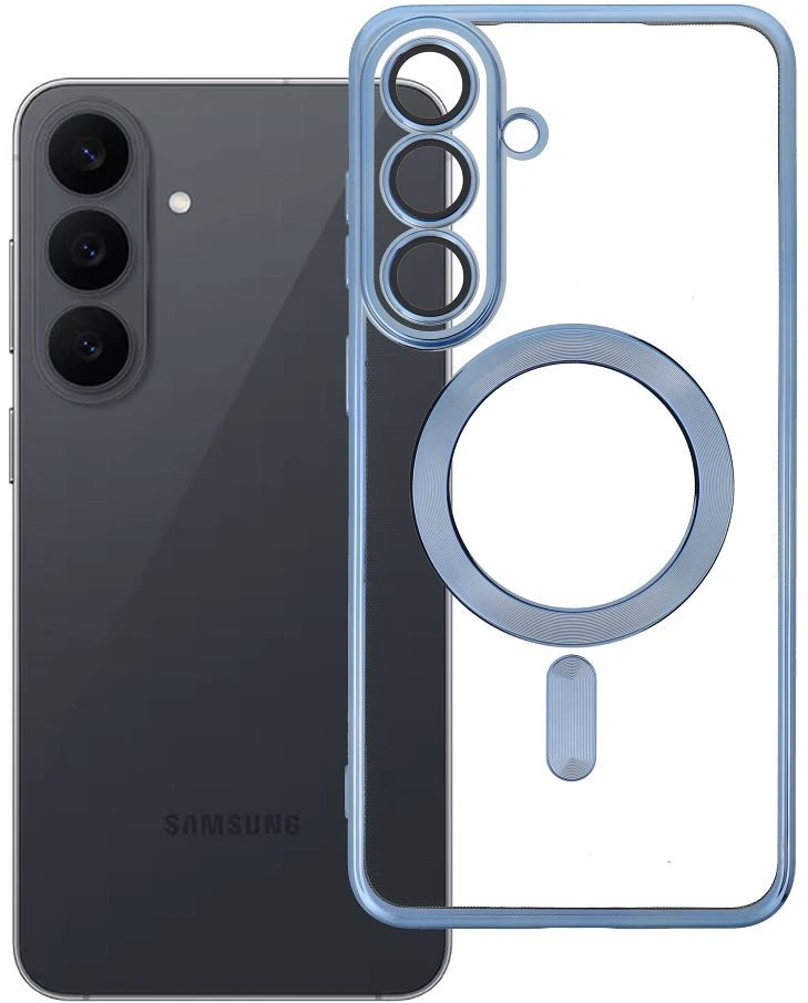 Oem Dėklas Samsung S26 FE Electro Mag Cover, suderinamas su MagSafe, mėlynas