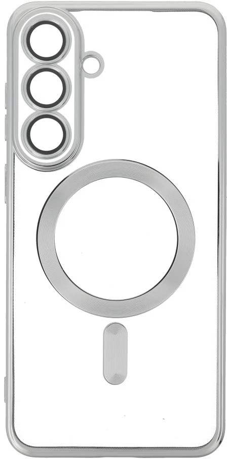 Oem Dėklas na Samsung S26 FE Electro Mag Cover suderinamas su MagSafe Sidabrinė