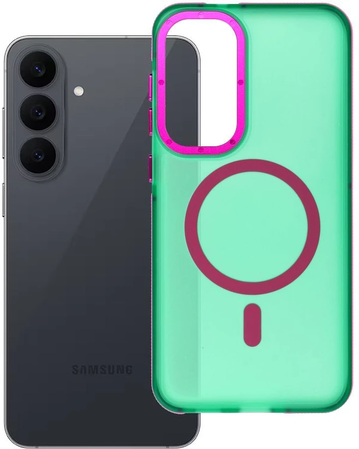 Dėklas na Samsung S26 FE Forcell F-Protect Vivid Premium zgodne su MagSafe žalia 0INT