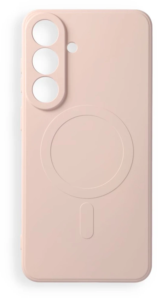 Oem „Dėklas Samsung S26 FE Silicone Mag Cover, suderinamas su MagSafe (kameros apsauga), rožinė“