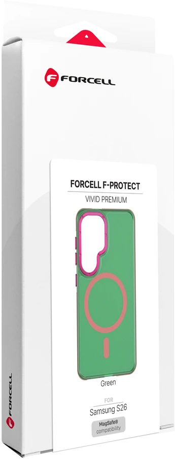 Dėklas na Samsung S26 Forcell F-Protect Vivid Premium zgodne su MagSafe žalia 0INT