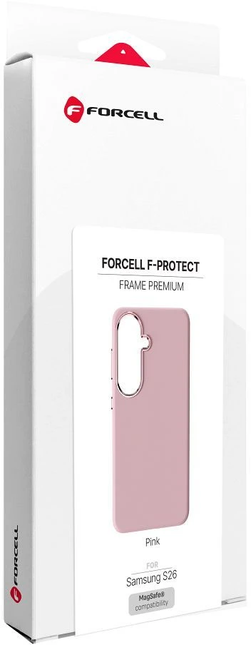 Dėklas na Samsung S26 Forcell F-Protect Frame Premium zgodne su MagSafe rožinė 0INT