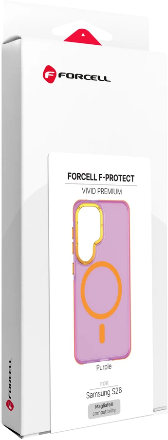 Dėklas na Samsung S26 Forcell F-Protect Vivid Premium zgodne su MagSafe violetinė 0INT