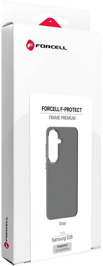 Dėklas na Samsung S26 Forcell F-Protect Frame Premium zgodne su MagSafe pilka 0INT