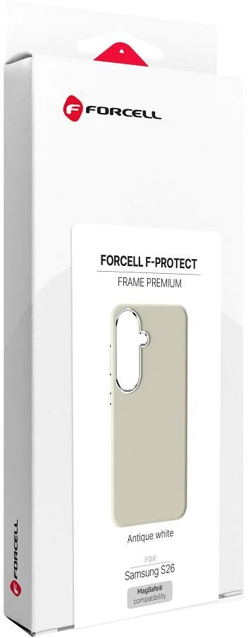 Dėklas, skirtas Samsung S26, Forcell F-Protect Frame Premium, suderinamas su MagSafe, antracito pilkos spalvos 0INT
