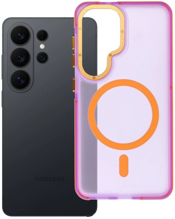 Dėklas na Samsung S26 Forcell F-Protect Vivid Premium zgodne su MagSafe violetinė 0INT