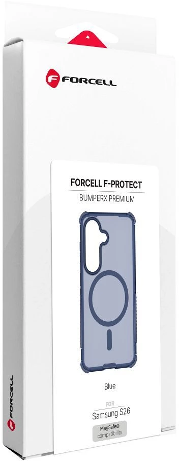 Dėklas na Samsung S26 Forcell F-Protect BumperX Premium zgodne su MagSafe tamsiai mėlyna 0INT