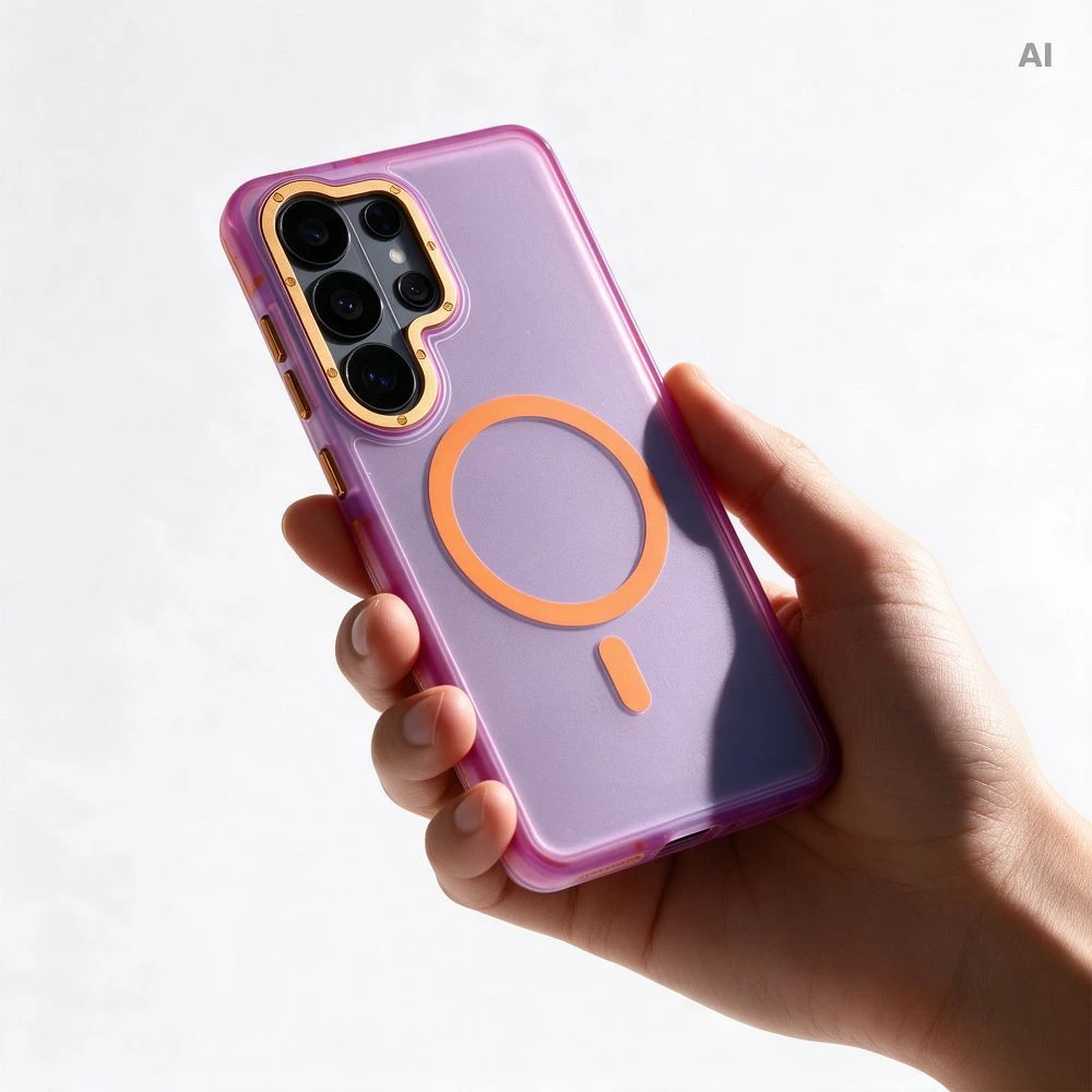 Dėklas Samsung S26 Forcell F-Protect Vivid Premium, suderinamas su MagSafe, violetinė 0INT
