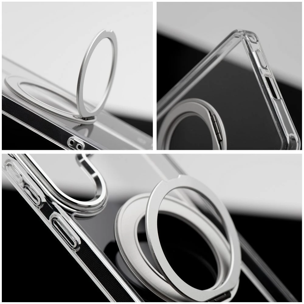 Oem Dėklas na Samsung S26 Frame Circle Stand zgodne su MagSafe transparentne