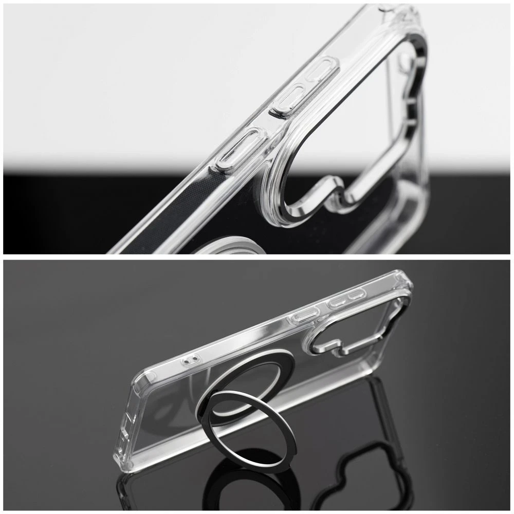 Oem Dėklas na Samsung S26 Frame Circle Stand zgodne su MagSafe transparentne