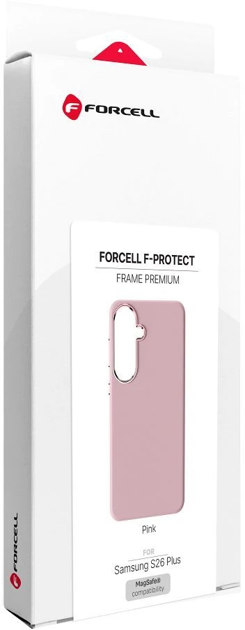Dėklas na Samsung S26 PLUS Forcell F-Protect Frame Premium zgodne su MagSafe rožinė 0INT
