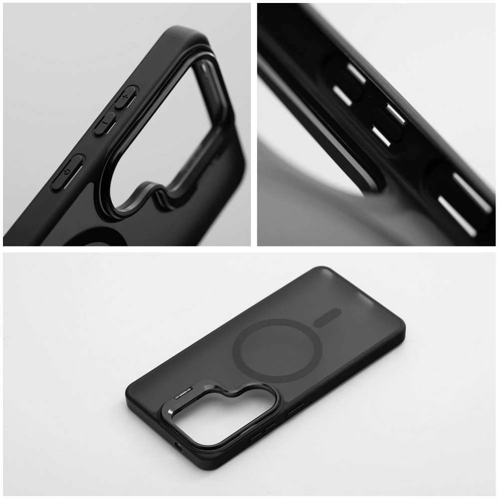 Dėklas na Samsung S26 PLUS Forcell F-Protect Shadow Stand Premium zgodne su MagSafe juoda 0INT