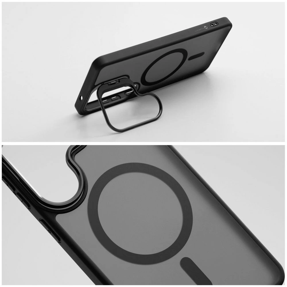 Dėklas na Samsung S26 PLUS Forcell F-Protect Shadow Stand Premium zgodne su MagSafe juoda 0INT