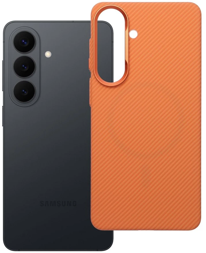 Oem Dėklas na Samsung S26 PLUS K-Look zgodne su MagSafe oranžinė