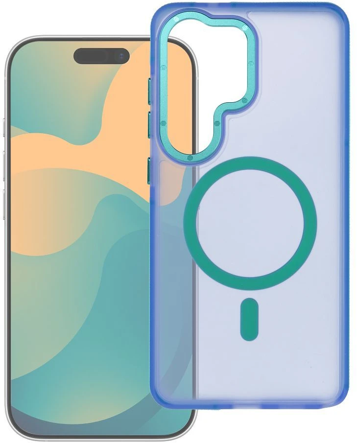 Dėklas Samsung S26 Ultra Forcell F-Protect Vivid Premium suderinamas su MagSafe mėlyna 0INT