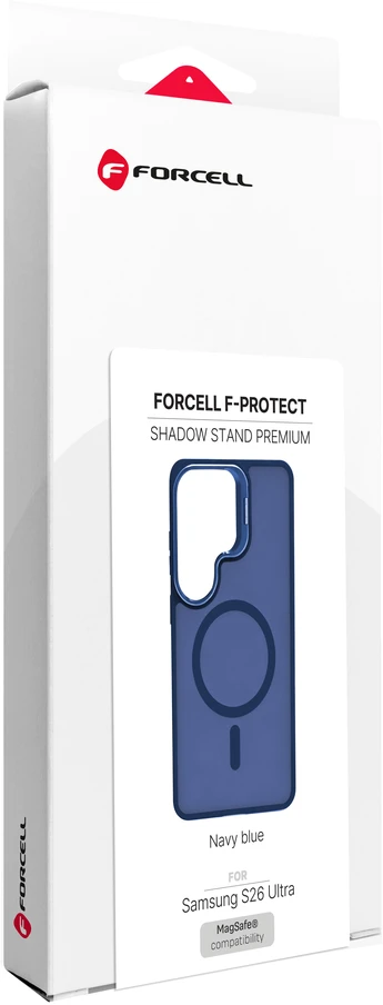 Dėklas na Samsung S26 ULTRA Forcell F-Protect Shadow Stand Premium zgodne su MagSafe tamsiai mėlyna 0INT