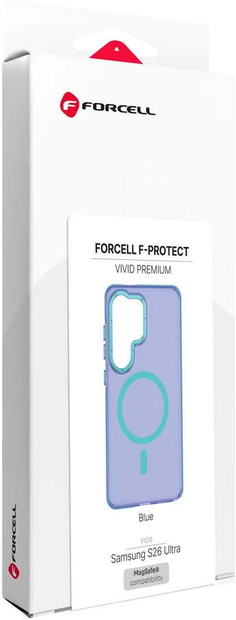 Dėklas Samsung S26 Ultra Forcell F-Protect Vivid Premium suderinamas su MagSafe mėlyna 0INT
