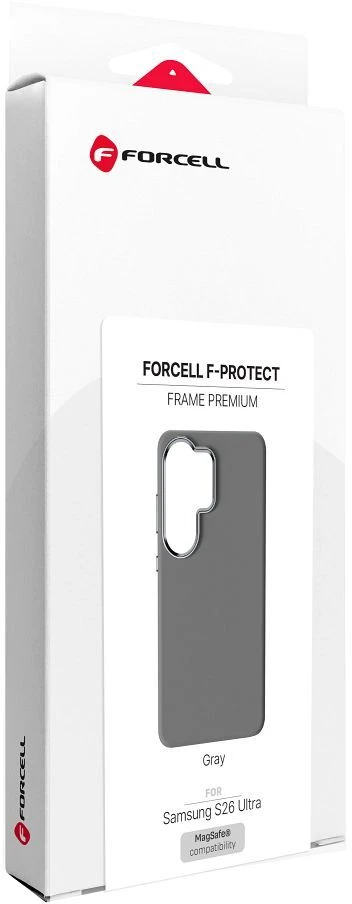 Dėklas na Samsung S26 ULTRA Forcell F-Protect Frame Premium zgodne su MagSafe pilka 0INT