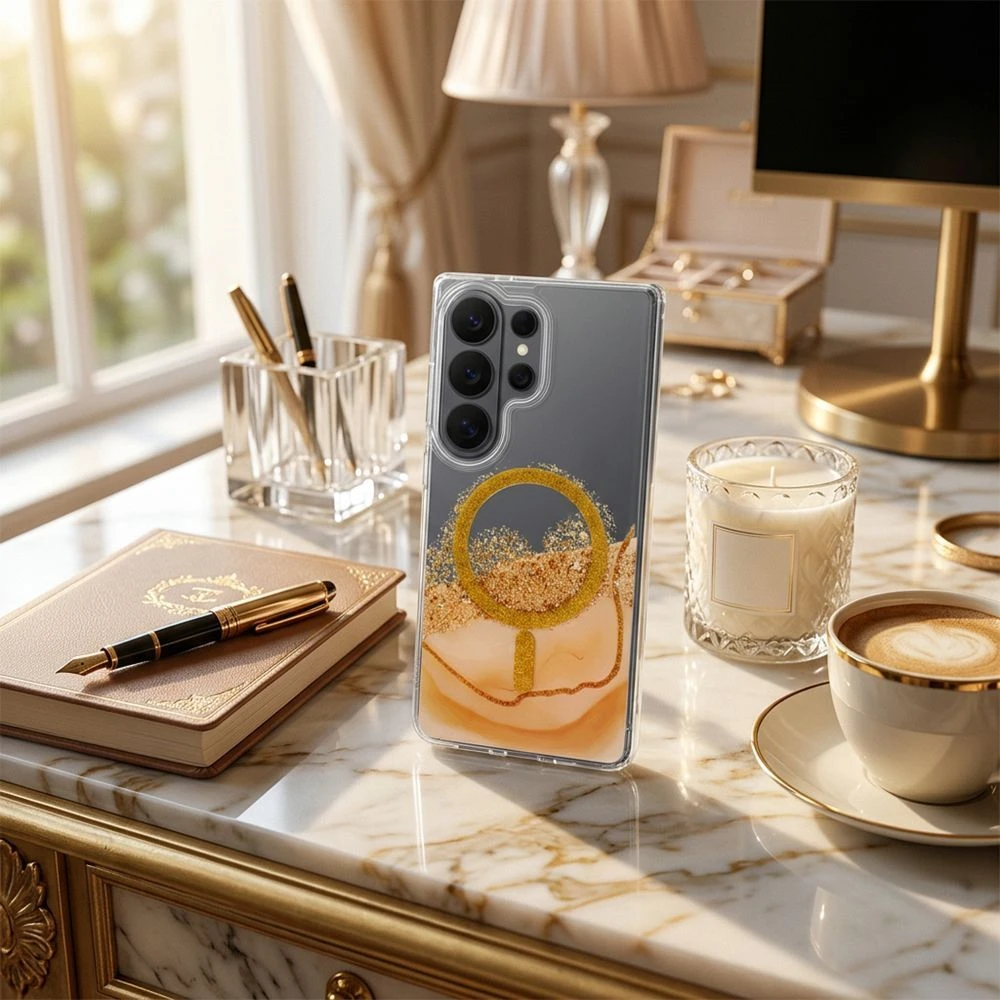 Oem Dėklas na Samsung S26 ULTRA Golden zgodne su MagSafe auksinė
