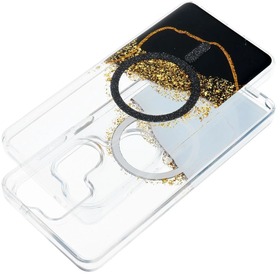 Oem Dėklas na Samsung S26 ULTRA Golden zgodne su MagSafe juoda