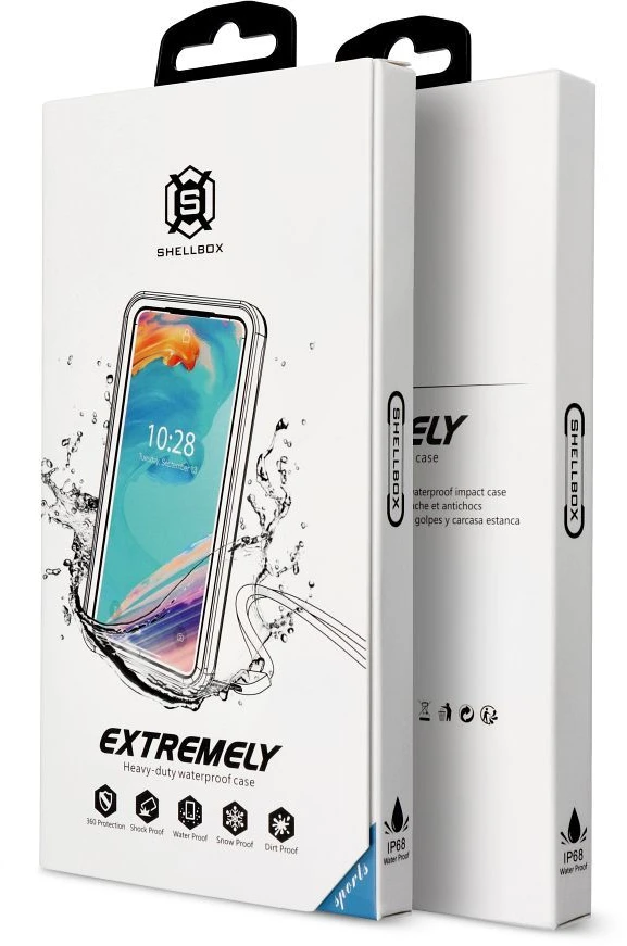 Oem Dėklas na Samsung S26 ULTRA vandeniui atsparus Shellbox Mars su metaliniu žiedu juoda