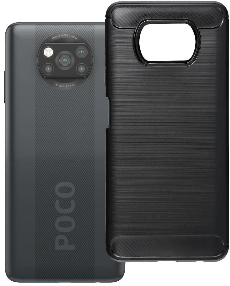 Oem Dėklas na Xiaomi POCO X3 Carbon 2.0 juoda