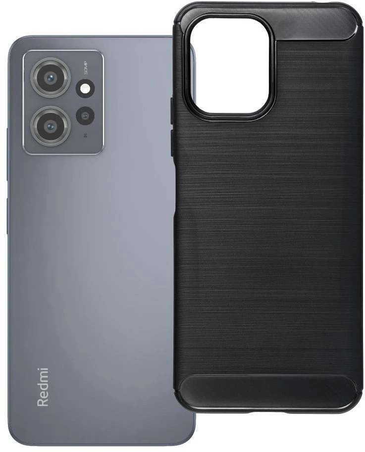 Oem Dėklas na Xiaomi Redmi 12 4G / Redmi 12 5G Carbon 2.0 juoda