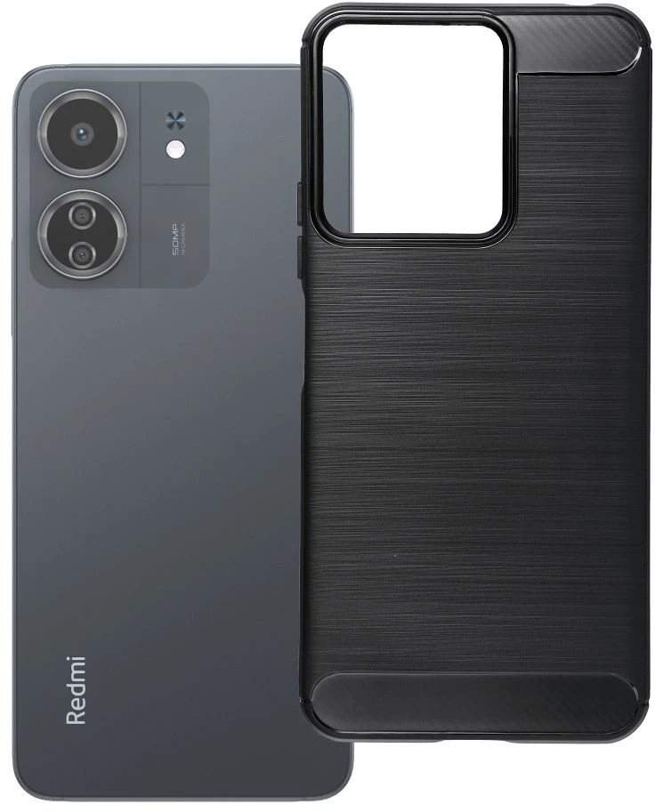 Oem Dėklas na Xiaomi Redmi 13C / POCO C65 Carbon 2.0 juoda