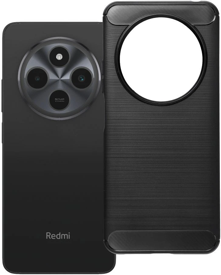 Oem Dėklas na Xiaomi Redmi 17C 4G / 14C 4G / 14C 5G / Poco C75 4G Carbon 2.0 juoda