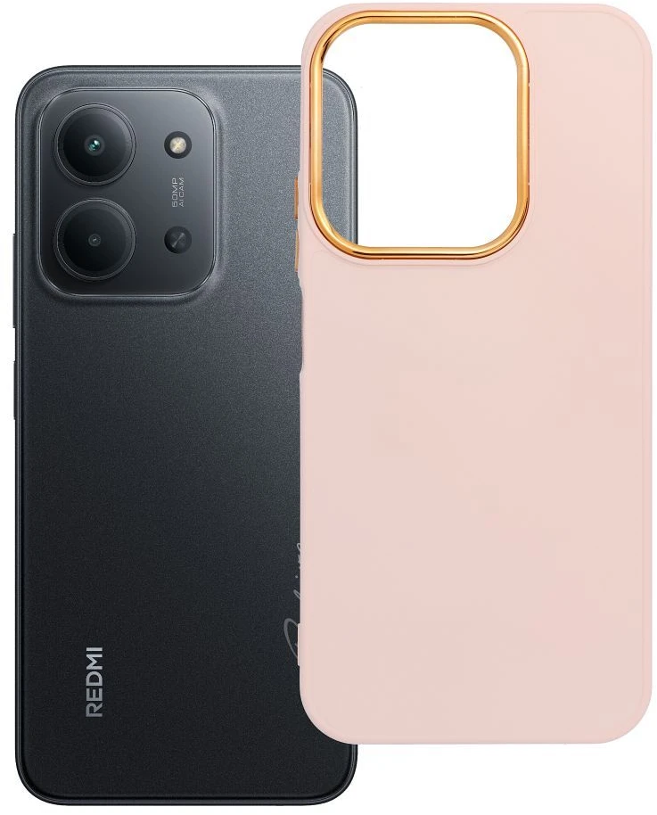 Oem FRAME dėklas, skirtas XIAOMI Redmi 15C, rausvos spalvos